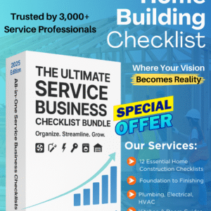 The Basic Home Building Checklist Bundle